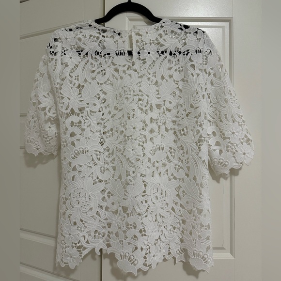 ZARA White Lace Top - Picture 2 of 2